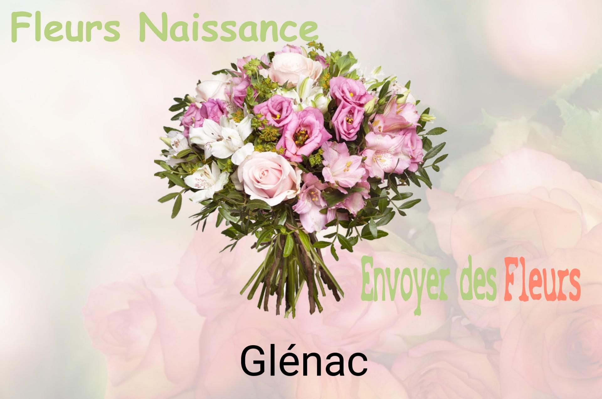 Bouquet de fleurs de naissance livré à Glénac